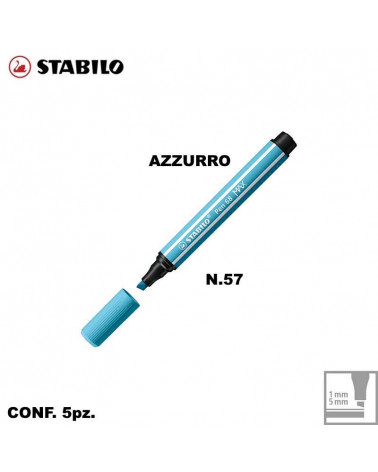 STABILO PEN 68 MAX N.57 AZZURRO [5PZ]