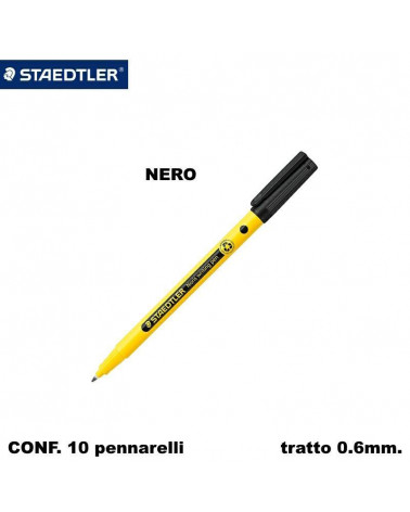 STAEDTLER FINELINER NORIS WRITING PEN NERO [10PZ]