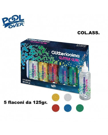 GLITTER GLUE 5pz.ASSORTITO-96133