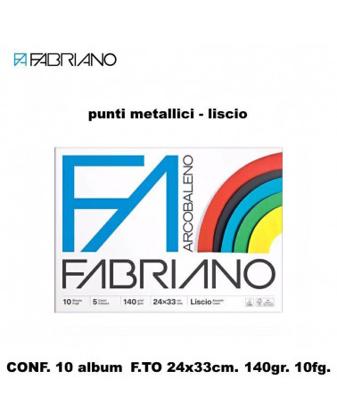FABRIANO ALBUM ARCOBALENO 10FG.DISEGNO-COLORATI [10PZ]