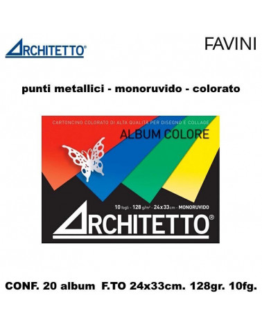 ARCHITETTO ALBUM COLORE 24X33 10FG. 90128 DISEGNO [20PZ]