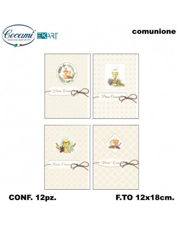 CECAMI BIGLIETTI COMUNIONE CORDINO 10198 [12PZ]