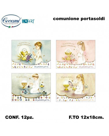 CECAMI BIGLIETTI COMUNIONE PORTASOLDI 10131 [12PZ]