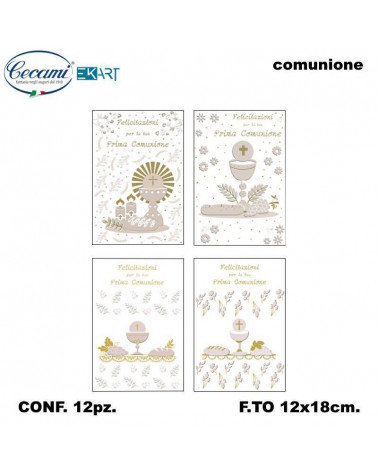 CECAMI BIGLIETTI COMUNIONE TRANSPRINT 10174 [12PZ]