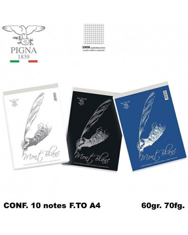 MONT BLANC NOTES A4 70FGBLOCCO-5MM-21X29.7 [10PZ]