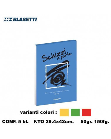 BLASETTI SCHIZZI A PARTE A3 29,7X42 BLOCCO [5PZ]