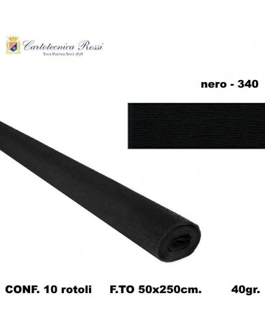 C.ROSSI CRESPO 40GR.50X250CM. NERO 340 [10PZ]