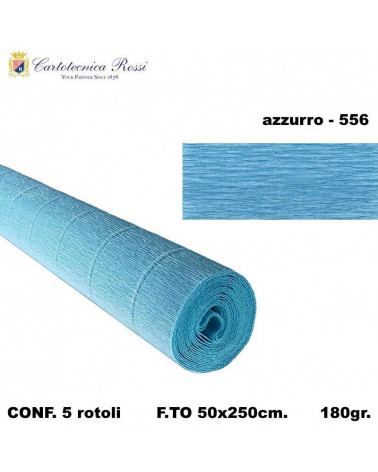 C.ROSSI CRESPO 180GR.50X250CM. CELESTE 556 [5PZ]