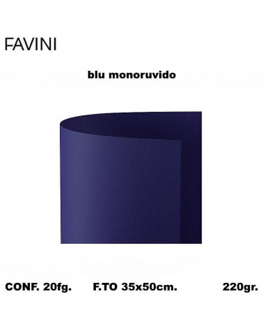 BRISTOL FAVINI MONORUVIDO 35x50 BLU [20FG]