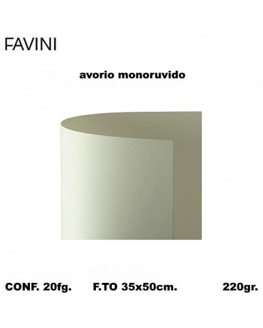 BRISTOL FAVINI MONORUVIDO 35x50 AVORIO [20FG]