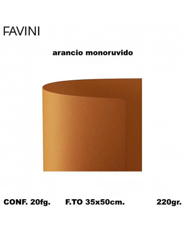 BRISTOL FAVINI MONORUVIDO 35x50 ARANCIO [20FG]