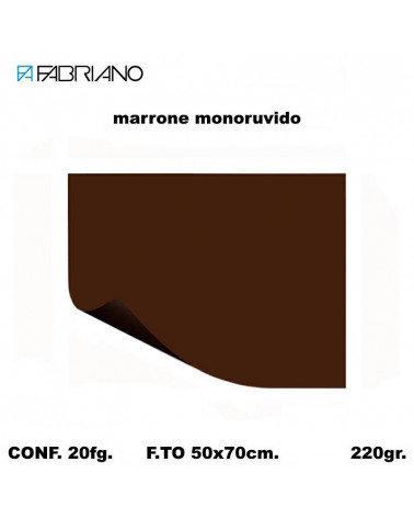 BRISTOL MONORUVIDO 50X70 MARRONE[20FG]