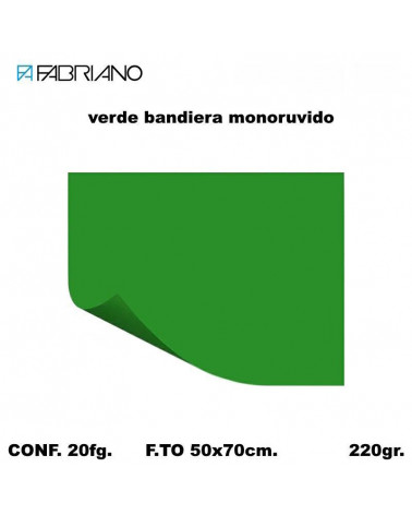 BRISTOL MONORUVIDO 50X70 VERDE BANDIERA [20FG]