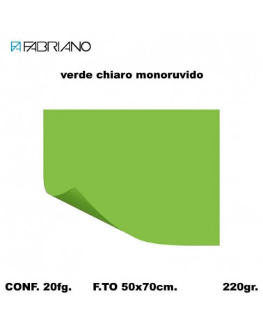 BRISTOL MONORUVIDO 50X70 VERDE CHIARO[20FG]