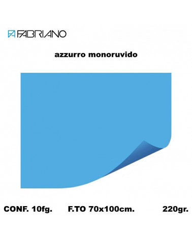 BRISTOL MONORUVIDO 70X100 AZZURRO[10FG]