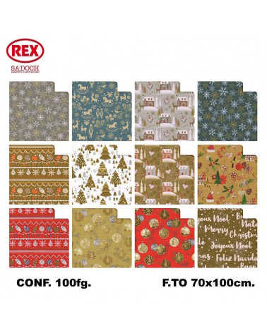 REX CARTA REGALO R 100FG.NATALE