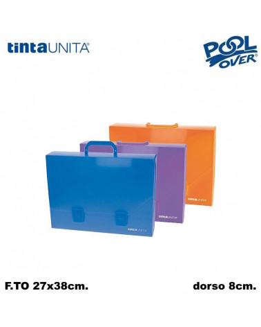 TINTA UNITA POLIONDA 27X38X8 2 CHIUSURE COLOR 98523