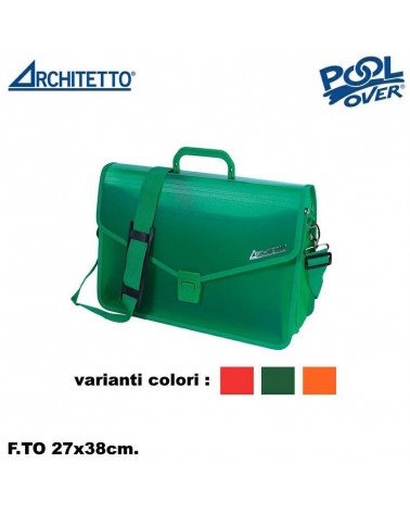 ARCHITETTO VALIGETTA PPL 27X38 1 CHIUSURA COLORATA 98720