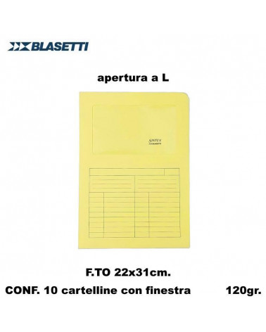 BLASETTI CARTELLE SINTEX GIALLO 0440 [10PZ]