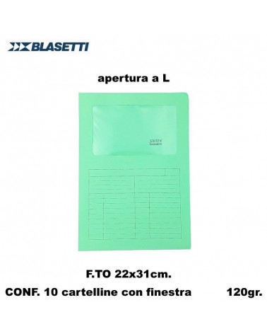 BLASETTI CARTELLE SINTEX VERDE 0443 [10PZ]