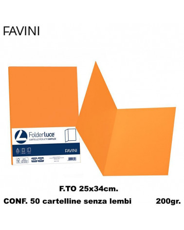 FAVINI CARTELLE ATTI ARANCIO [50PZ]