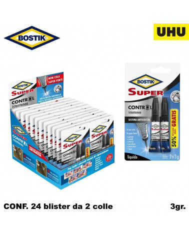 UHU ESP 24x2 COLLA BOSTIK SUPER CONTROL 3gr.
