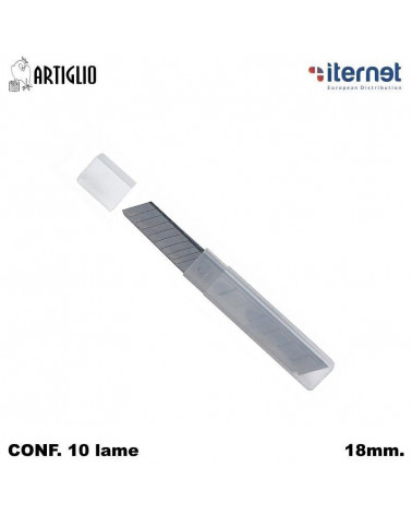 ITERNET BLISTER 10 LAME LARGHE 18mm. UNIVERSALI