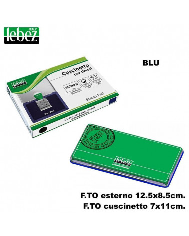 LEBEZ CUSCINETTO PER TIMBRI 12,5x8,5 BLU