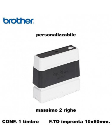 BROTHER TIMBRO NERO 10X60 AUTOINCHIOSTRANTE PERSONALIZZATO