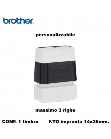 BROTHER TIMBRO NERO 14X38 AUTOINCHIOSTRANTE PERSONALIZZATO