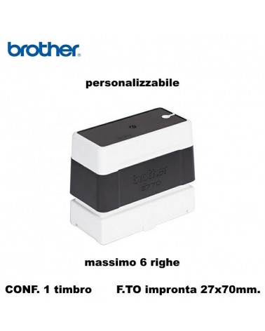 BROTHER TIMBRO NERO 27X70 AUTOINCHIOSTRANTE PERSONALIZZATO