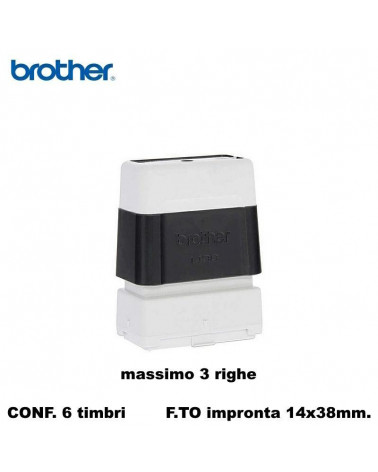 BROTHER TIMBRO NERO 14X38  AUTOINCHIOSTRANTE [6PZ]