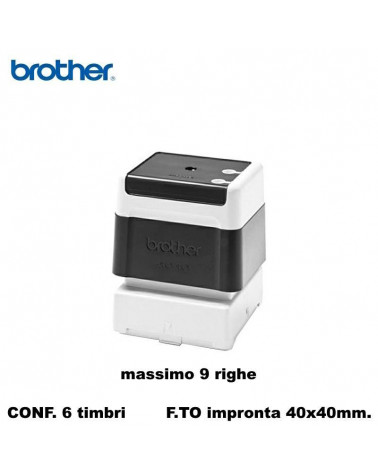 BROTHER TIMBRO NERO 40X40  AUTOINCHIOSTRANTE [6PZ]