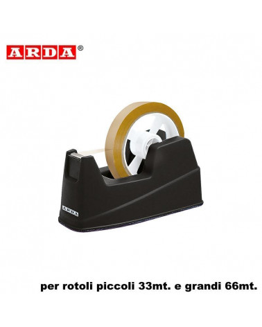 ARDA DISPENSER ROTOLI 33/66MT.MEDIO NERO-TENDINASTRO