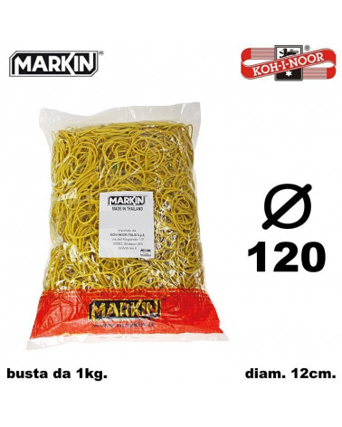 MARKIN ELASTICI BUSTA 1KG. DIAMETRO 120