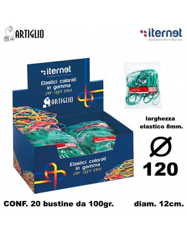 ITERNET ELASTICI 100GR.20PZ.FETTUCCIA