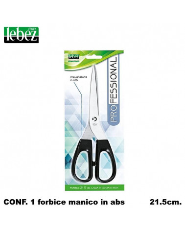 LEBEZ FORBICE ACCIAIO 21,5CM.LEBEZ MANICO PLASTICA