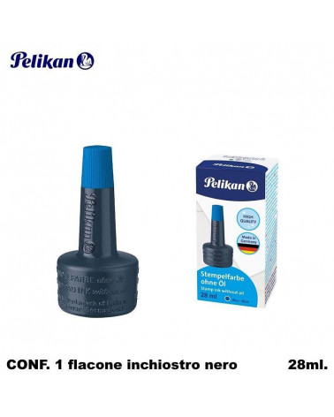 PELIKAN INCHIOSTRO PER TIMBRI 28ML. BLU-SENZA OLIO
