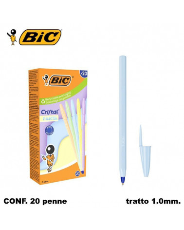 BIC SFERA CRISTAL PASTEL 302550 [20PZ]