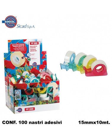 EUROCEL NASTRO ADESIVO 15X10  CHIOCCIOLA [100PZ]