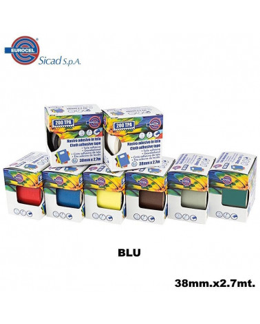 EUROCEL NASTRO ADESIVO TELATO 38X2,70 BLU