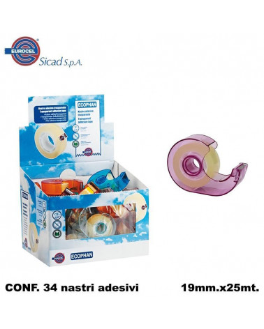 EUROCEL NASTRO ADESIVO 19X25  CHIOCCIOLA [34PZ]