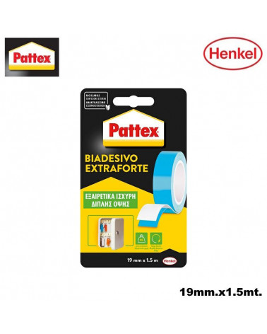 PATTEX NASTRO BIADESIVO 19X1,5 EXTRAFORTE