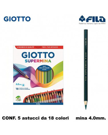 GIOTTO PASTELLO SUPERMINA 18COL. [5PZ]