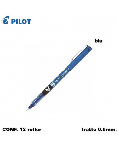 PILOT ROLLER V5 05  BLU [12PZ]