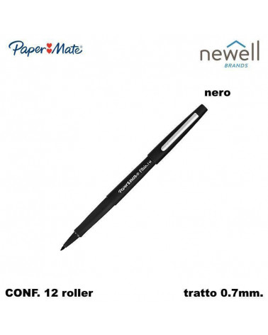 PAPER MATE MARCATORE NYLON  NERO[12PZ]