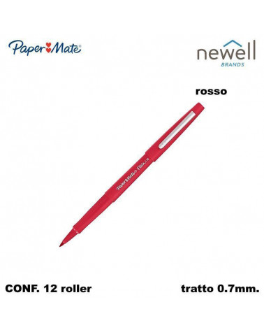 PAPER MATE MARCATORE NYLON  ROSSO[12PZ]