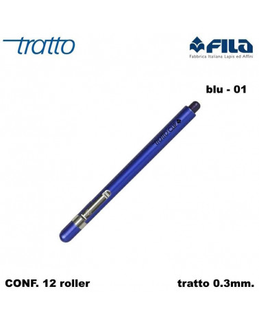 TRATTO MARCATORE CLIP  BLU-FILA [12PZ]