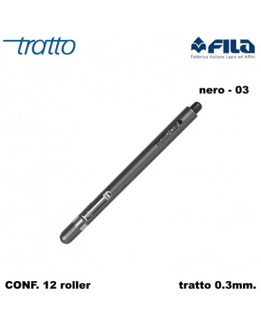 TRATTO MARCATORE CLIP  NERO-FILA [12PZ]