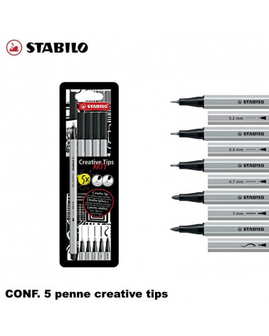 STABILO CREATIVE TIPS 5PZ.